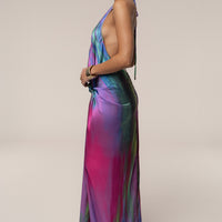 « Songe d'Été » — Robe Longue Tie & Dye, Multicolore