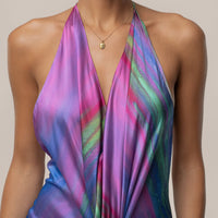 « Songe d'Été » — Robe Longue Tie & Dye, Multicolore