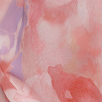 « Fleur du Soir » — Robe Longue Fleurie Drapée, Rose