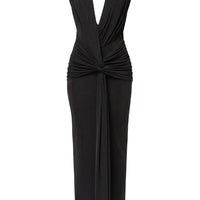 « Palma » — Robe Longue Décolletée, Noir