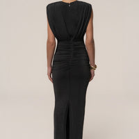 « Palma » — Robe Longue Décolletée, Noir