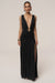 « Soirées Dorées » — Robe Longue Dos Nu Licou, Noir