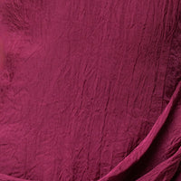 « Passage Doré » — Robe Courte Plongeante Dos Nu Drapée, Fuchsia