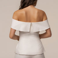 « Douceur » — Ensemble Short Bustier, Ivoire