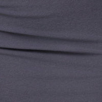 « Nuit Sculptée » — Robe Courte Sculptante à Cut-Out, Gris Étain
