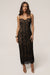 « Chant du Cœur » — Robe Mi-Longue Corset en Dentelle, Noir