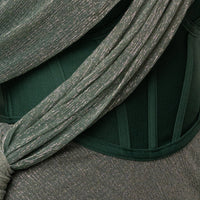 «Émeraude fluide» — robe longue, verte