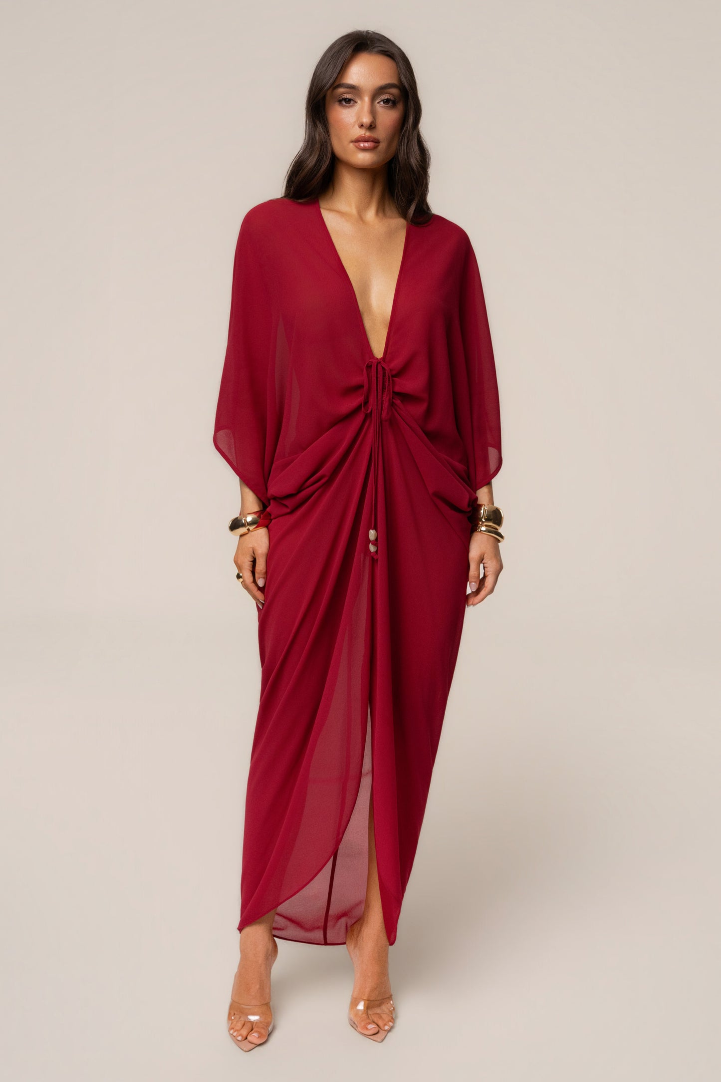 « Jours Sans Fin » — Robe Cache-Maillot Kaftan, Baie