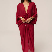 « Jours Sans Fin » — Robe Cache-Maillot Kaftan, Baie