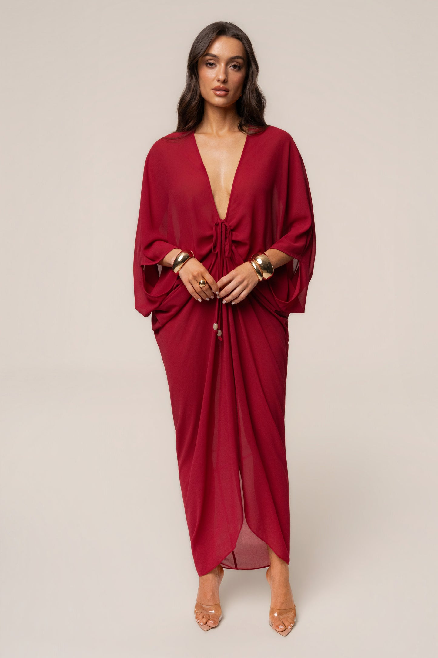 « Jours Sans Fin » — Robe Cache-Maillot Kaftan, Baie