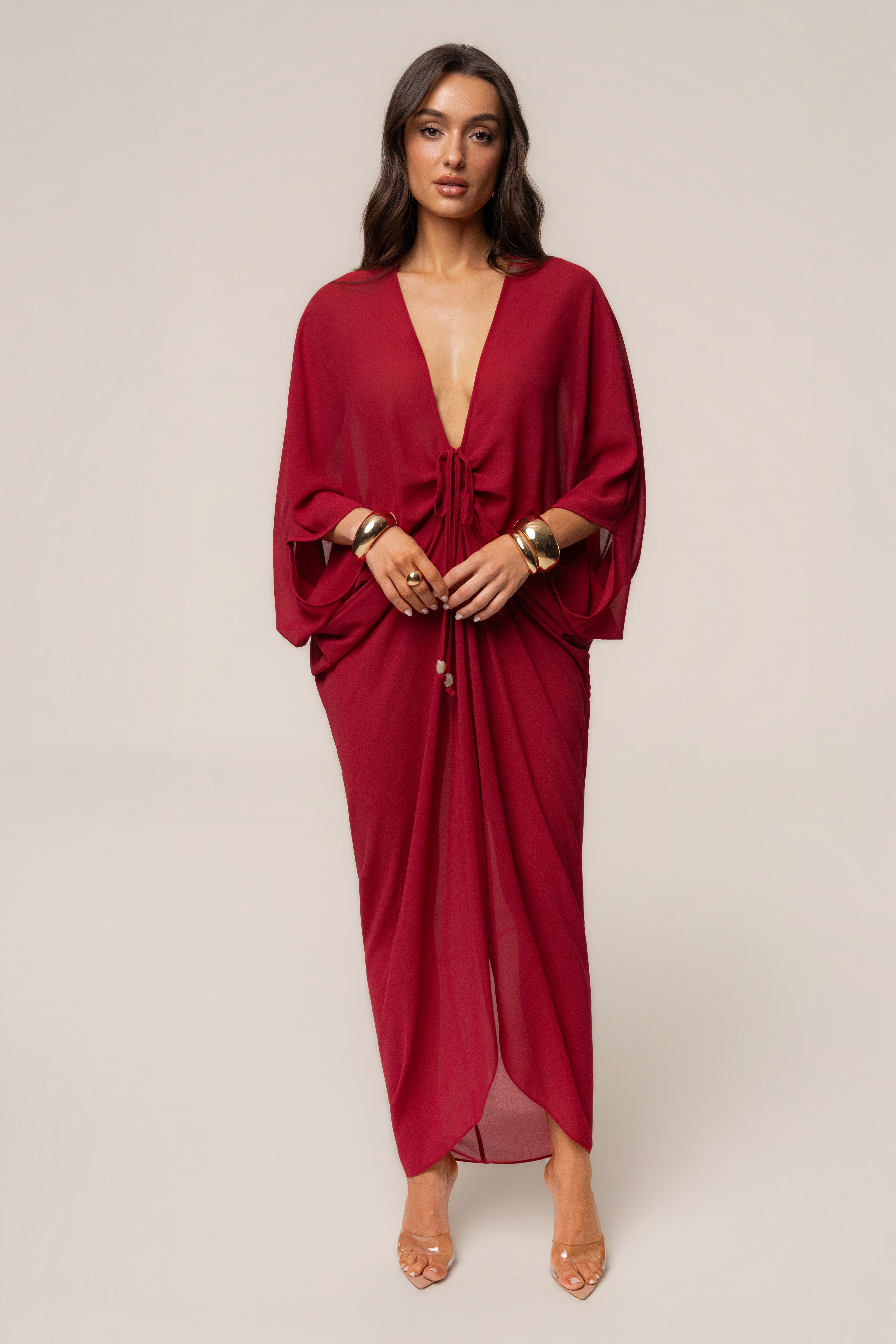 « Jours Sans Fin » — Robe Cache-Maillot Kaftan, Baie