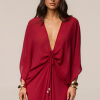 « Jours Sans Fin » — Robe Cache-Maillot Kaftan, Baie