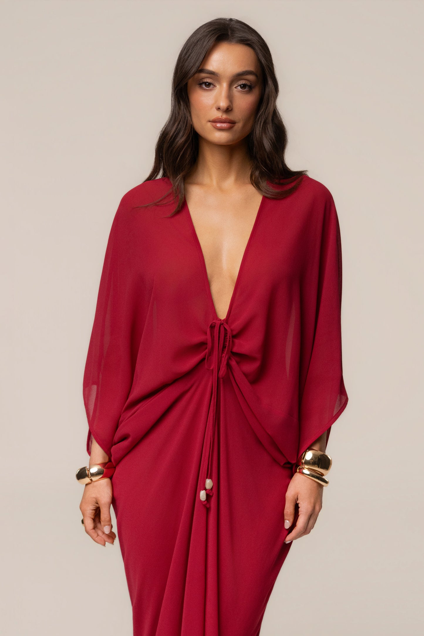 « Jours Sans Fin » — Robe Cache-Maillot Kaftan, Baie