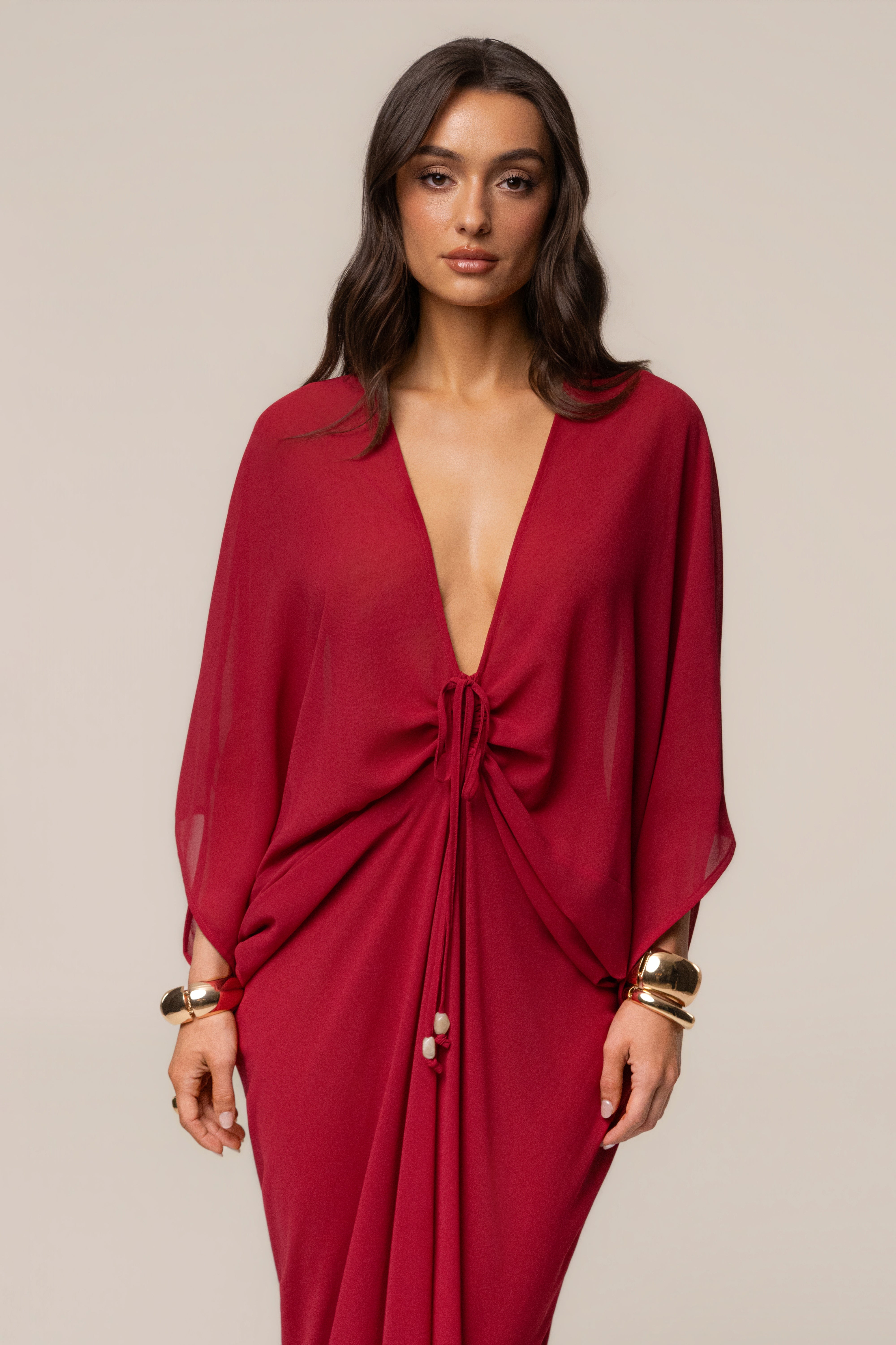 « Jours Sans Fin » — Robe Cache-Maillot Kaftan, Baie