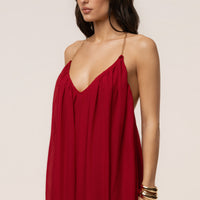 « Dos Dévoilé » — Robe Longue Dos Nu, Rouge