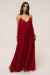 « Dos Dévoilé » — Robe Longue Dos Nu, Rouge