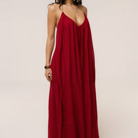 « Dos Dévoilé » — Robe Longue Dos Nu, Rouge