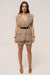 « Portefeuille » — Combinaison Short Blazer, Camel
