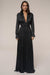 « Ligne Haute » — Robe Longue à Col, Noir