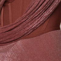 «Carmin du soir» — robe longue, rouge