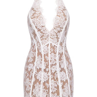 «Second regard» — robe mini, blanche