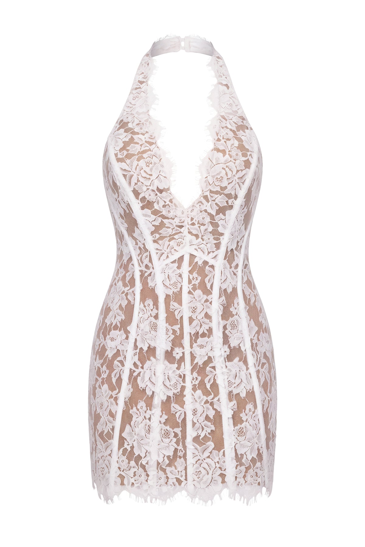 «Second regard» — robe mini, blanche