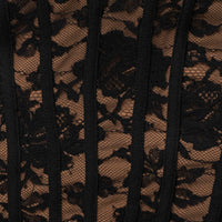 «Promesse en fleurs» — robe corset en dentelle, noire