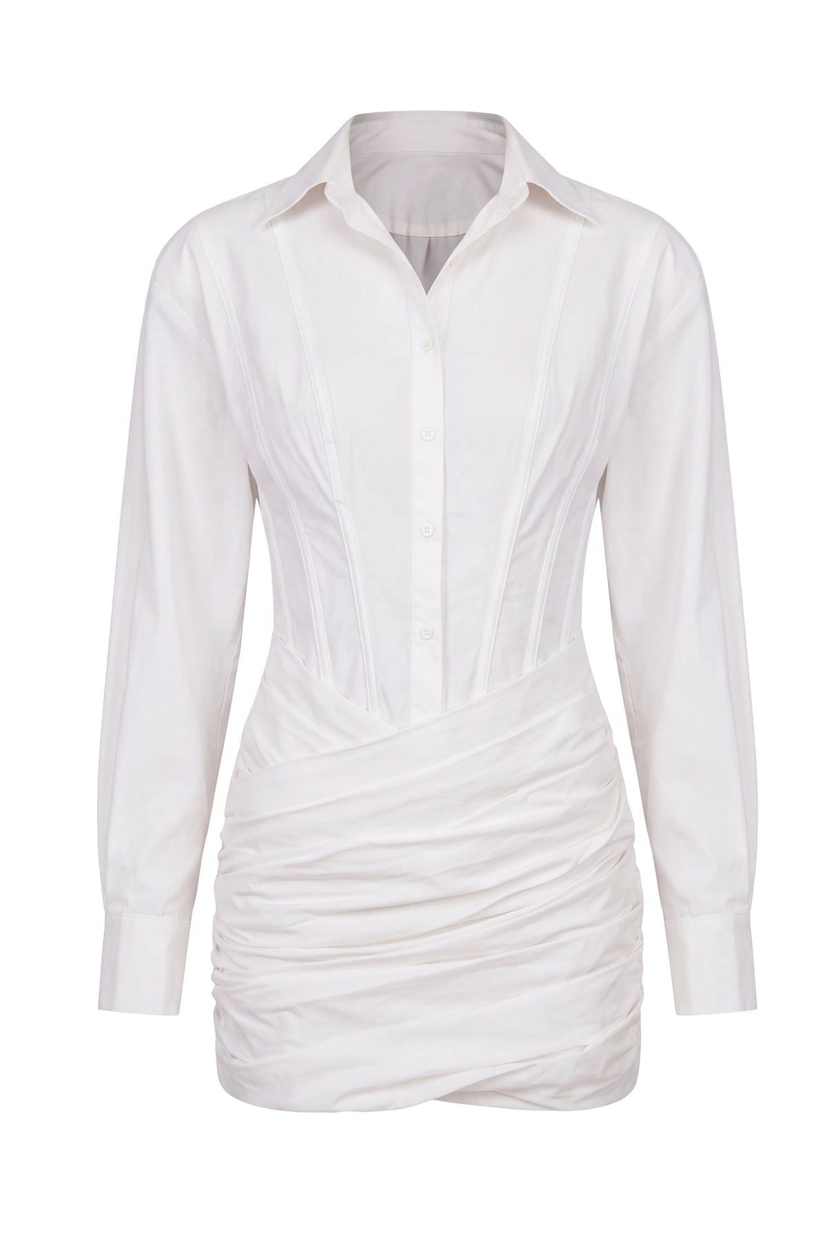 «Chic de ville» — robe chemise, crème
