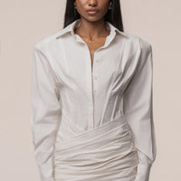 «Chic de ville» — robe chemise, crème