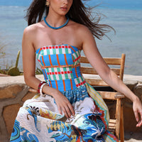 Sirènes du Soleil Mystique — Robe en Lin