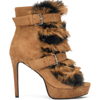 « Sienna » — Bottines structurées, Marron