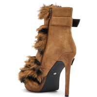 « Sienna » — Bottines structurées, Marron