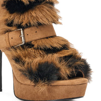 « Sienna » — Bottines structurées, Marron