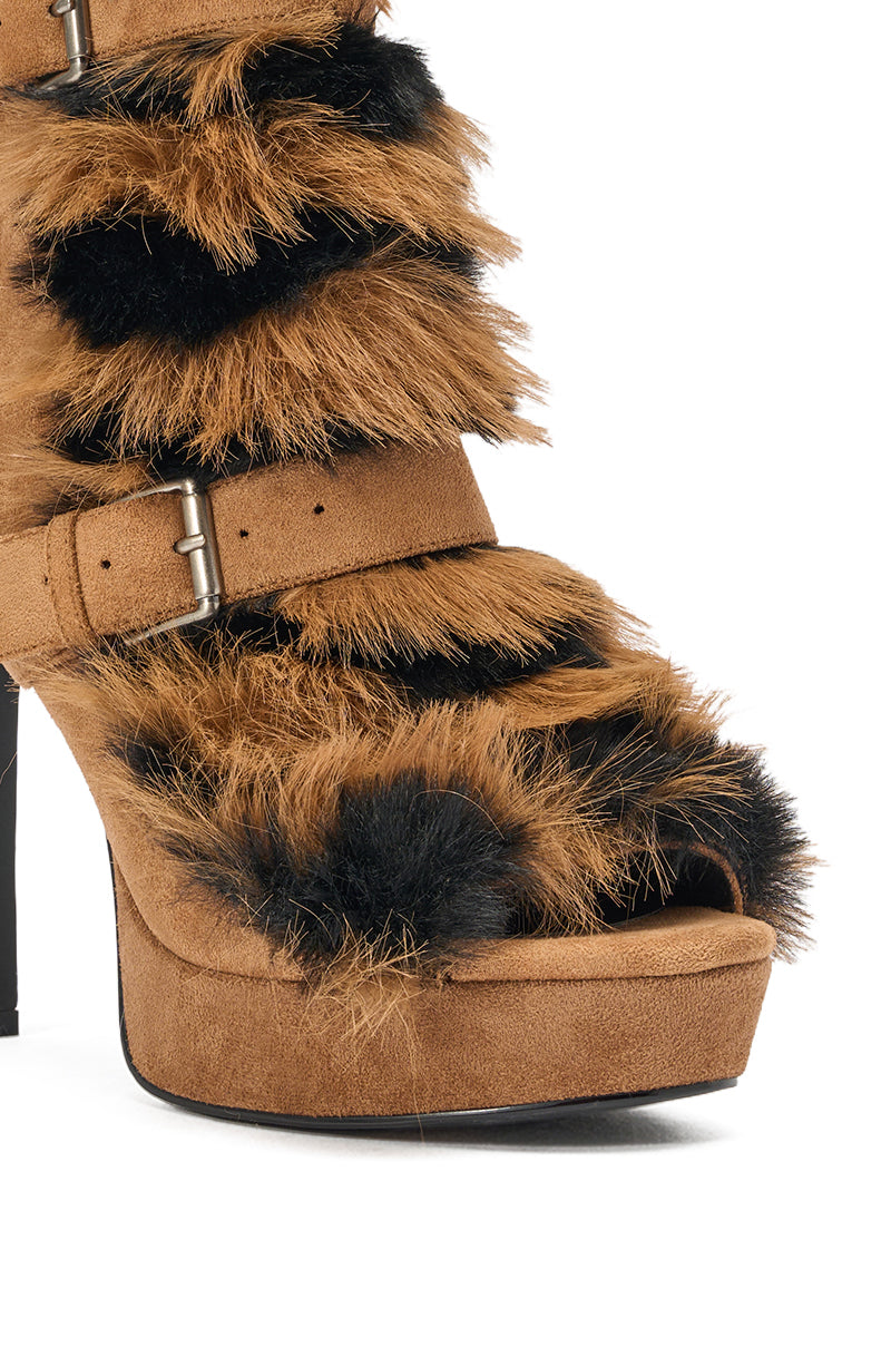 « Sienna » — Bottines structurées, Marron