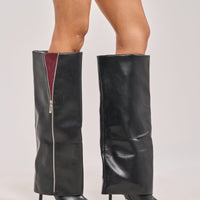 « Nuit » — Bottes à talon stiletto, Noir
