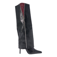 « Nuit » — Bottes à talon stiletto, Noir