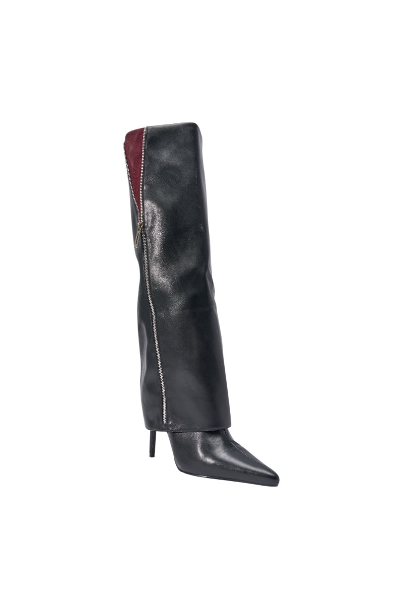 « Nuit » — Bottes à talon stiletto, Noir