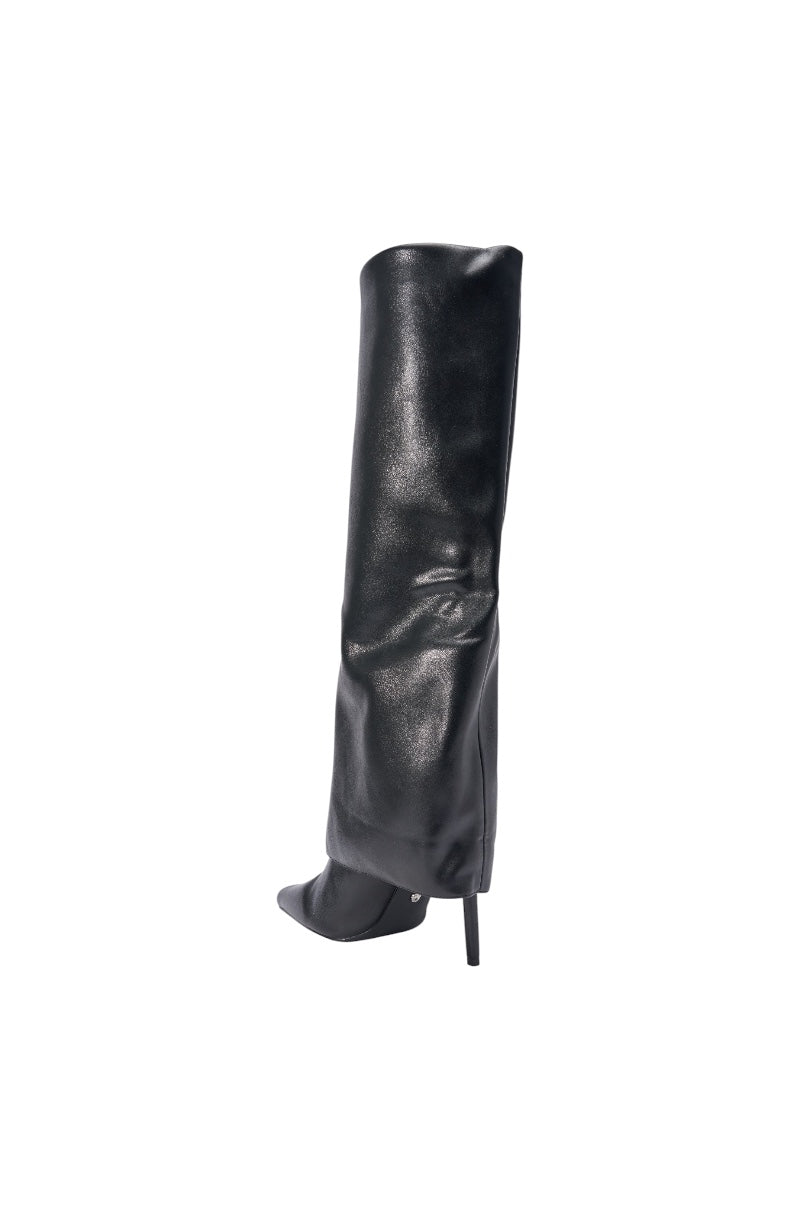 « Nuit » — Bottes à talon stiletto, Noir