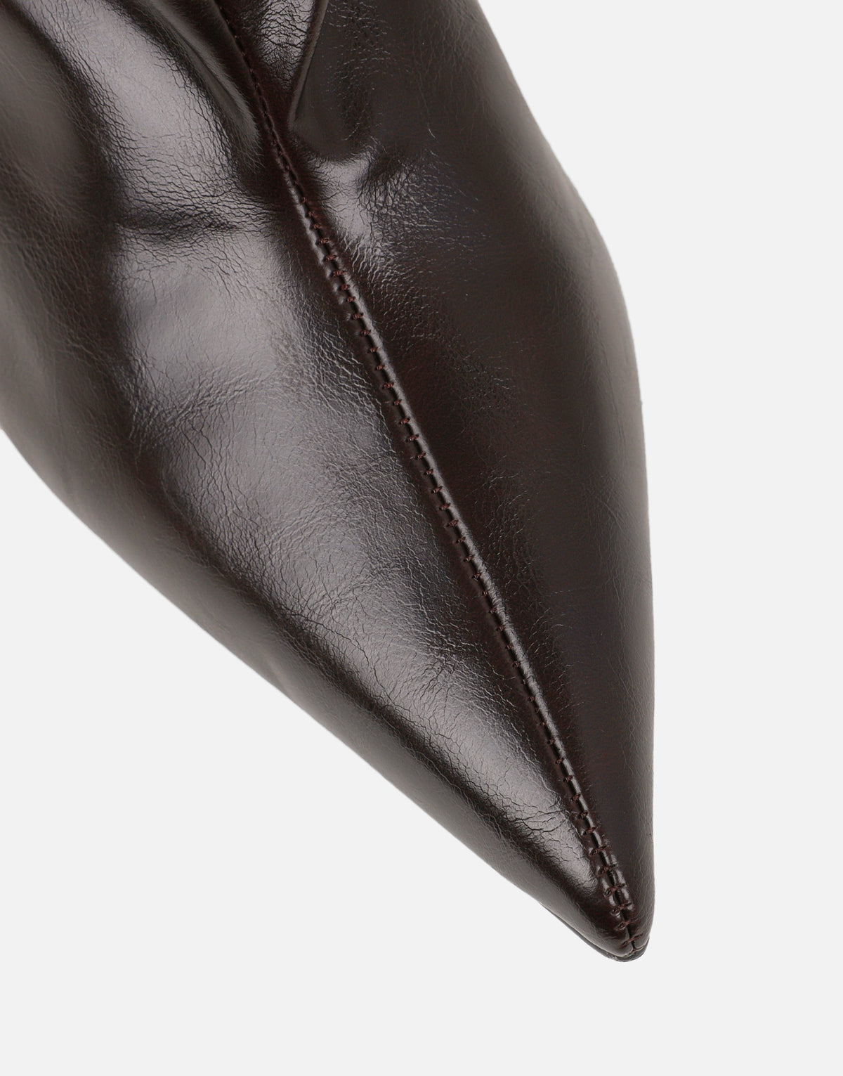 « Silhouette » — Bottes Froncées à Bout Pointu, Marron