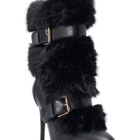 « Nocturne » — Bottes à talon stiletto, Noir