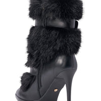 « Nocturne » — Bottes à talon stiletto, Noir