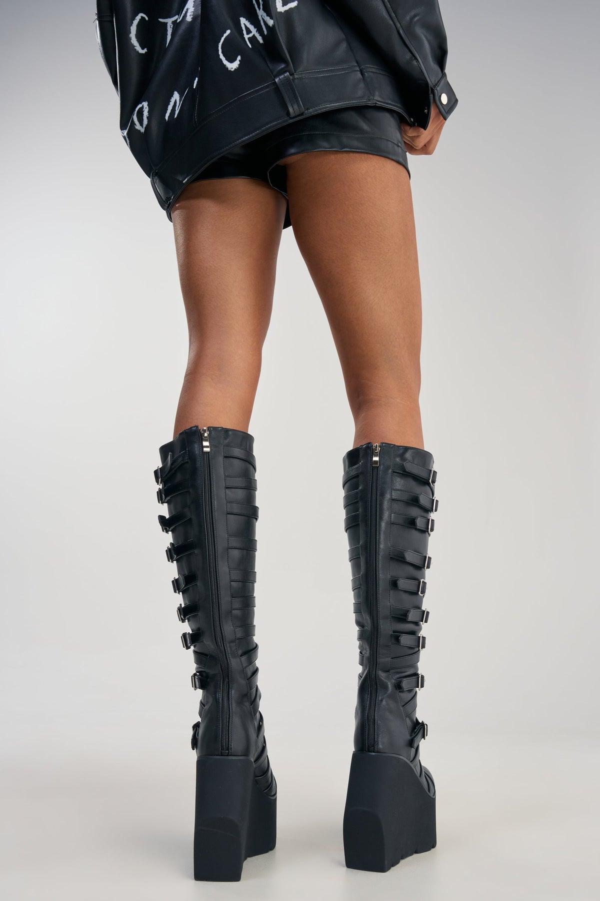 « Toscane » — Bottes compensées, Noir