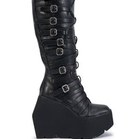 « Toscane » — Bottes compensées, Noir