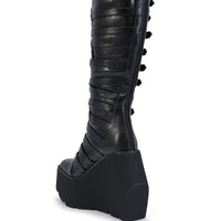 « Toscane » — Bottes compensées, Noir