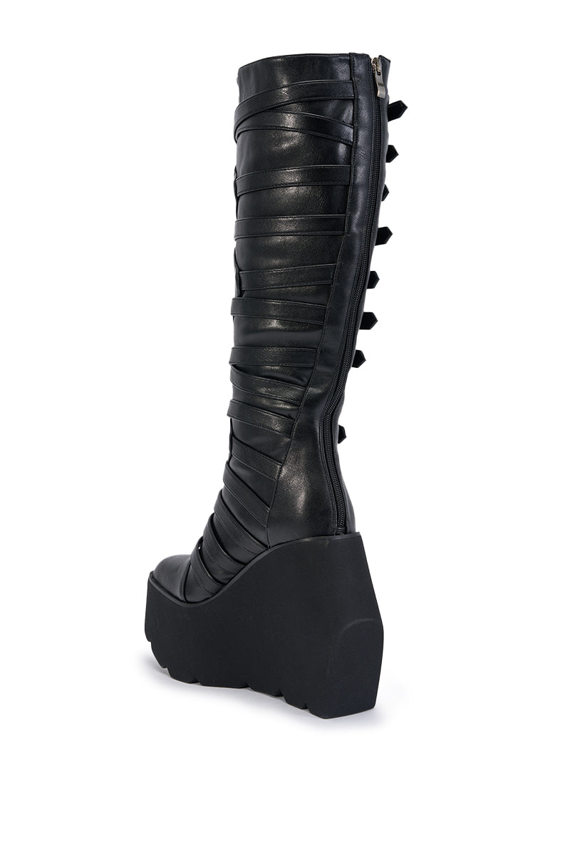 « Toscane » — Bottes compensées, Noir