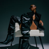 « Ébène » — Bottes structurées, Noir