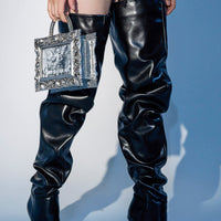 « Ébène » — Bottes structurées, Noir