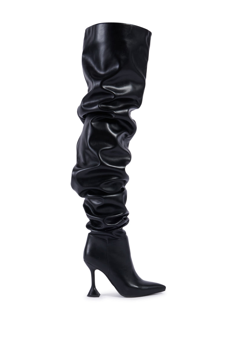 « Ébène » — Bottes structurées, Noir