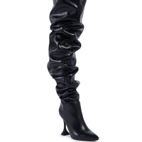 « Ébène » — Bottes structurées, Noir