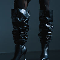 « Ébène » — Bottes structurées, Noir